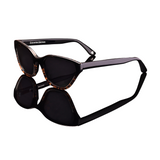 Dolores - Black with Graduating Leopard Print